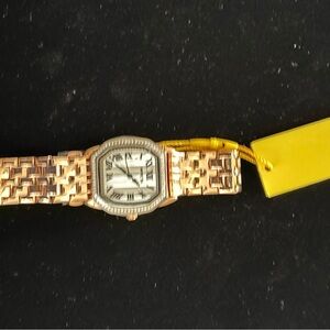 Invicta Rose Gold-Tone Ladies Stainless Steel Watch with Roman Numerals